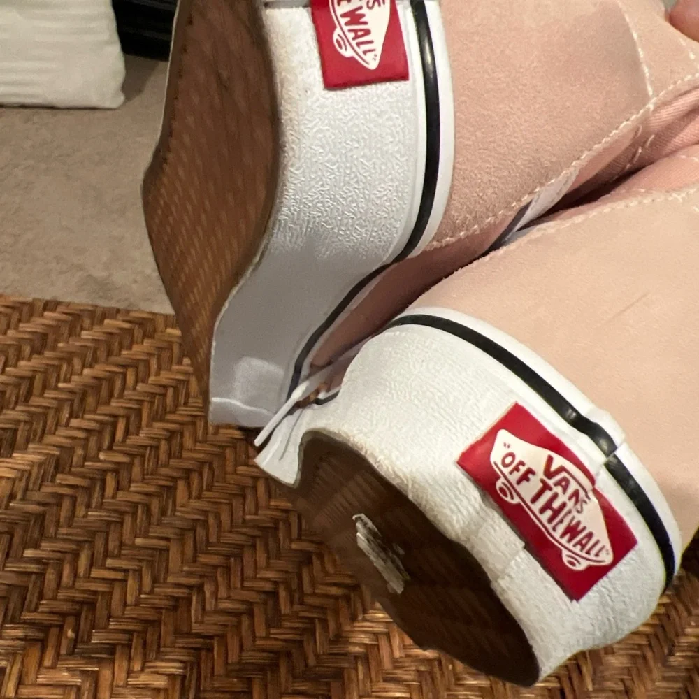 Vans Sk8-Hi Skate Shoes Sneakers Tapered Athletic Rose White Womens 9 Mens 7.5